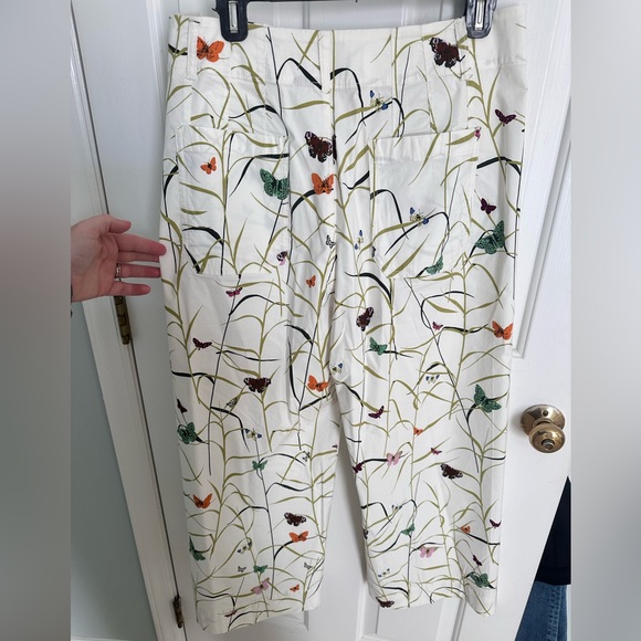 MAEVE NWT Size 31 Colette Cropped Pants - Butterfly - Picture 3 of 5